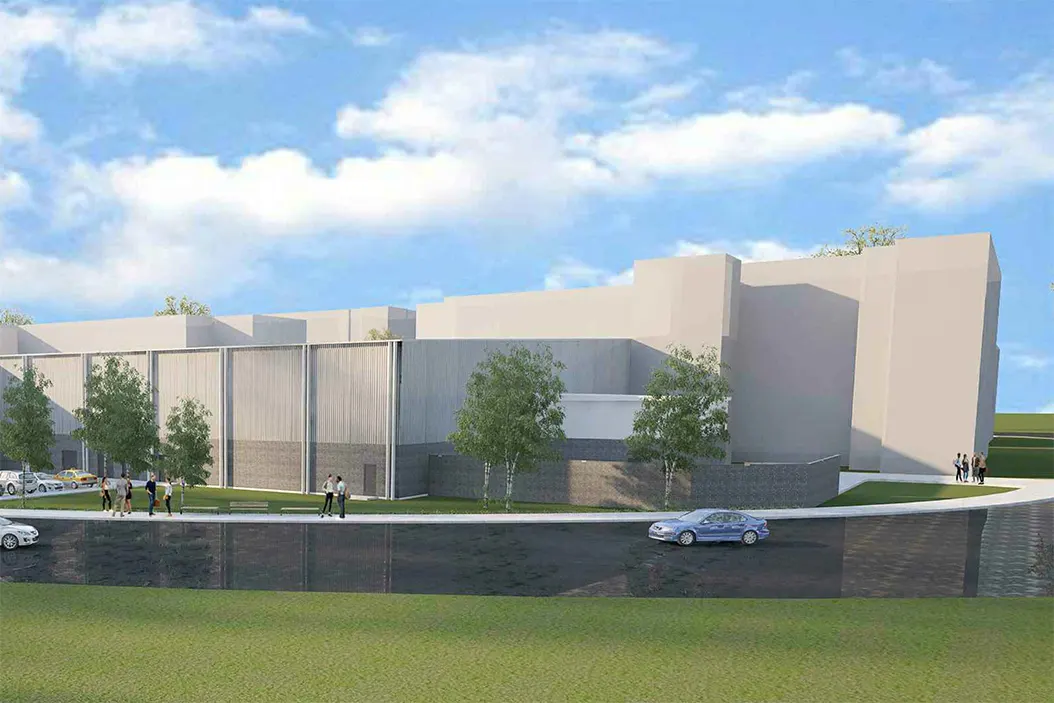 Sports Event Center Interior Mural