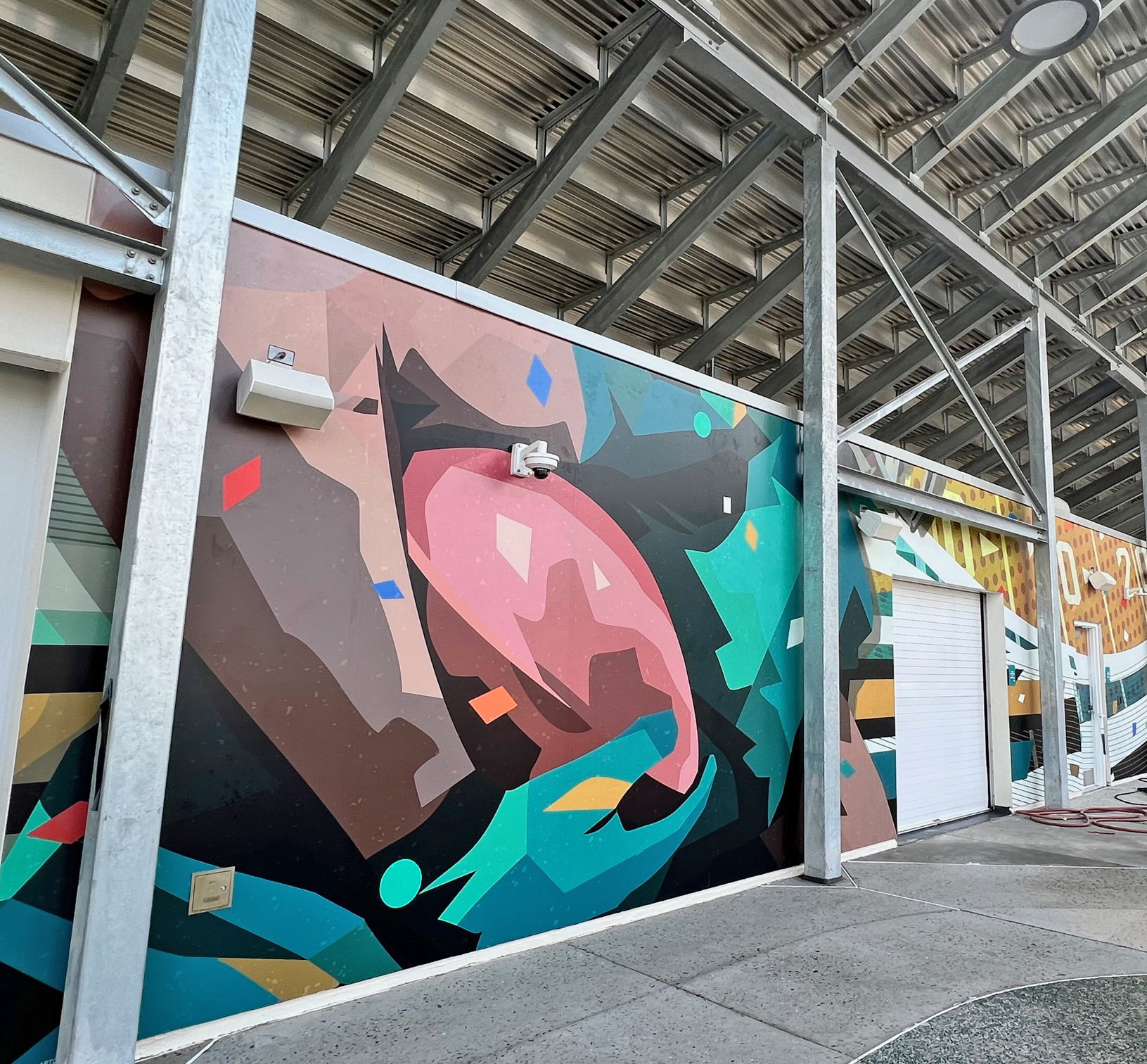 Jacksonville Jaguars Vinyl Mural at Miller Electric Center
