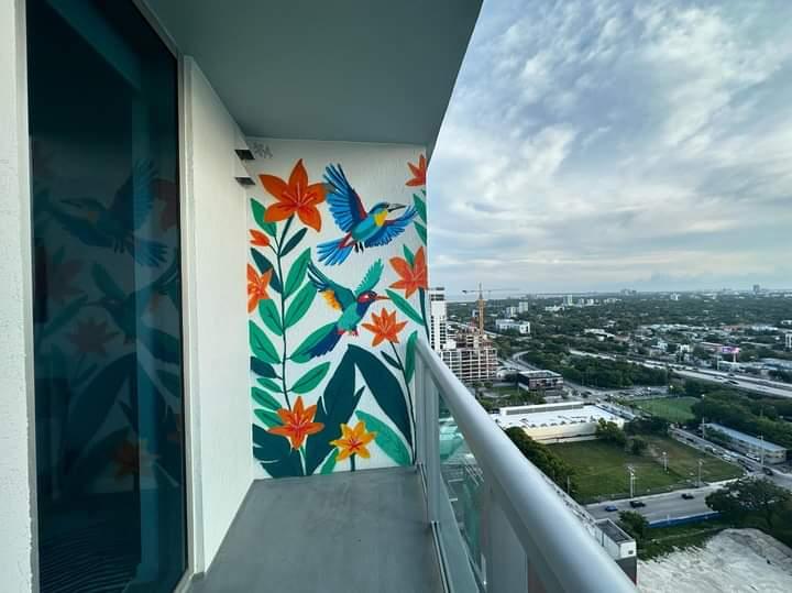 Private Commission: Brickell Balcony Mural