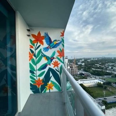 Private Commission: Brickell Balcony Mural