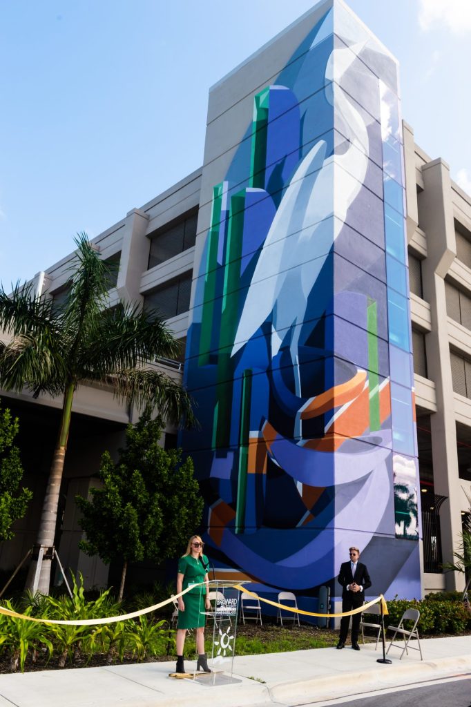 Heron Mural at Port Everglades by Peeta